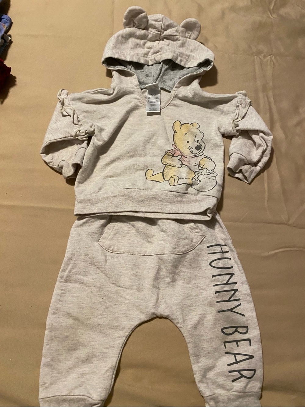 Disney Beige Winnie the Pooh Sweatshirt & Joggers Set